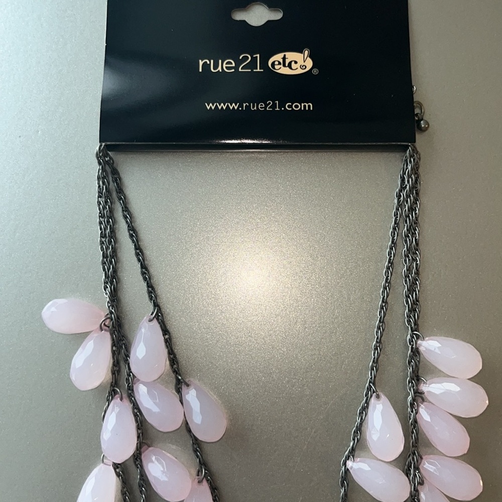 Rue21 Triple Layer Drop Bead Necklace - Picture 3 of 4